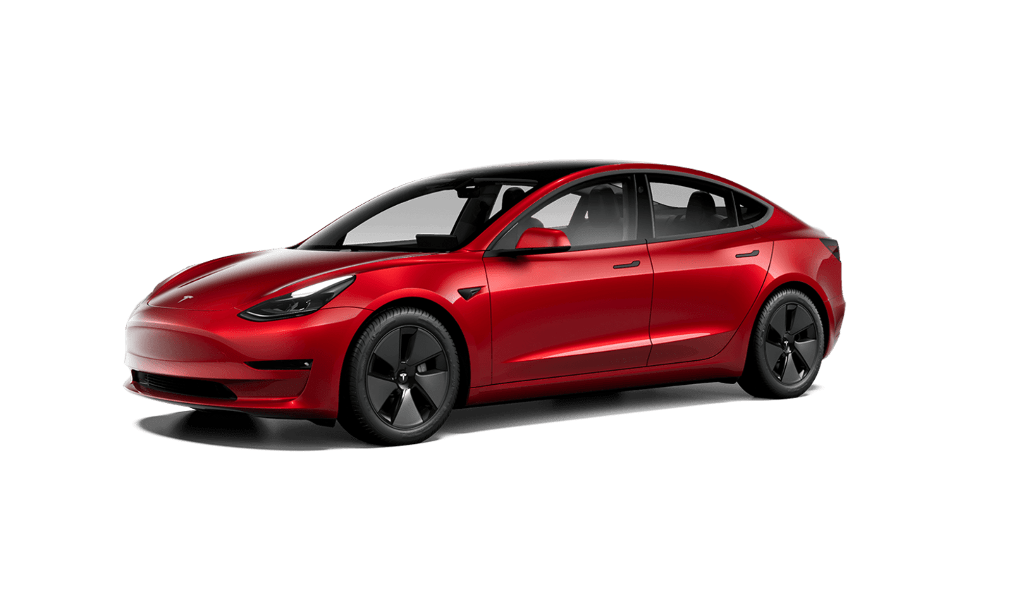 red 2022 Tesla Model 3 for Rent in New York